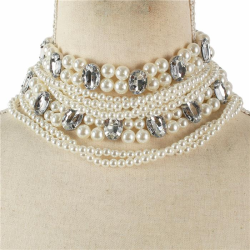 Fashion Pearl Chunky Necklace Set