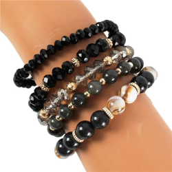 Multilayers Crystal Bead Stretch Bracelet