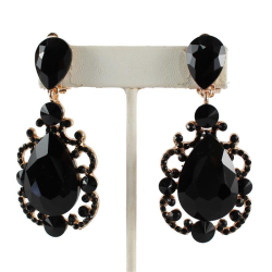 Clip On Crystal Chandelier Earring