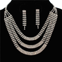 Rhinestones Necklace Set