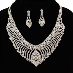 Rhinestones Necklace Set