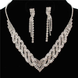 Rhinestones Necklace Set