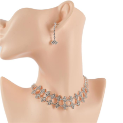 Rhinestones Choker Set