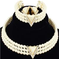 Pearl Choker Necklace Set