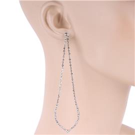 Rhinestone Long Earring Leng