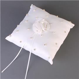 Flower Pearl Ring Pillow For Wedding