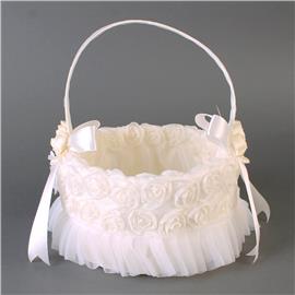 Laces Flower Wedding Basket