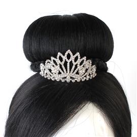 Rhinestones Leaf Mini Tiara