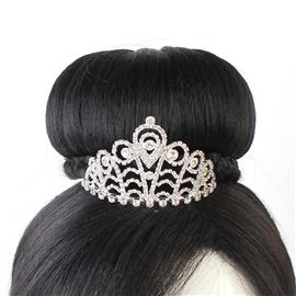 Rhinestones Tear Mini Tiara