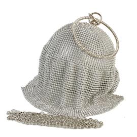 Rhinestones Mesh Skirt Ball Evening Bag