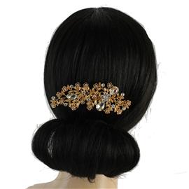 Rhinestones Flower Hair Comb