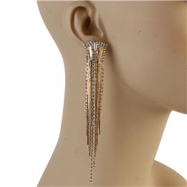 Rhinestones Fringe Fashion Earring