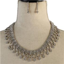 Rhinestones Necklace Set