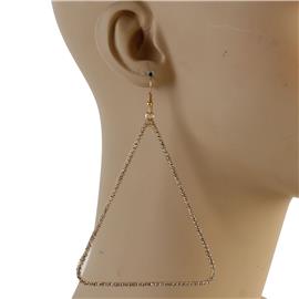 Rhinestones Triangle Earring