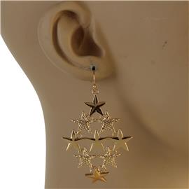 Fashion Metal Stars Earring