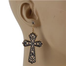 Metal Cross Earring