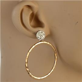 Metal Round Earring