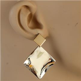 Metal Square Earring