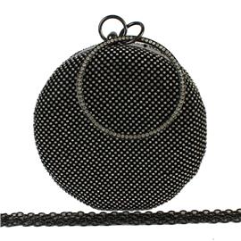 Rhinestones Mesh Evening Bag