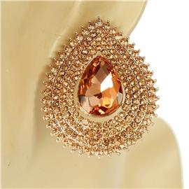 Crystal Casting Clip-ON Earring