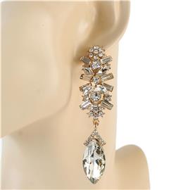 Crystal Drop Clip-On Earring