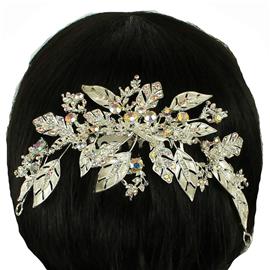 Metal Leaves Hair Comb