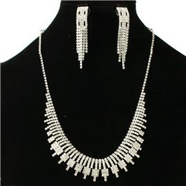 Rhinestones Necklace Set