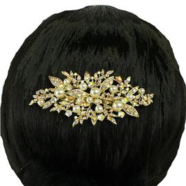 Pearl Crystal Hair Comb