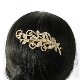 Rhinestones Swirl Hair Comb