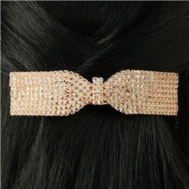 Rhinestones Casting Bow Hair Clip