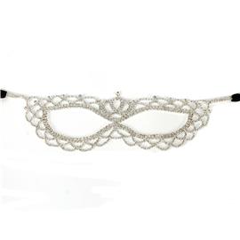 Rhinestones Crown Mask