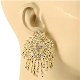 Rhinestones Casting Earring