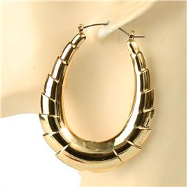 Metal Tear Hoop Earring