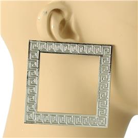 Metal Square Earring