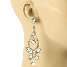 Crystal Butterfly Long Earring