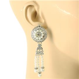 Pearl Stones Long Earring