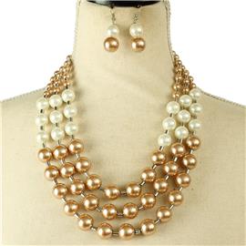 Pearl Layereds Necklace Set