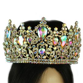 Crystal Tear Round Crown