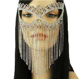 Rhinestones Fringeds Tear Mask