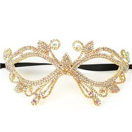 Rhinestones Butterfly Mask