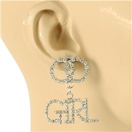 Rhinestones Baby Girl Earring