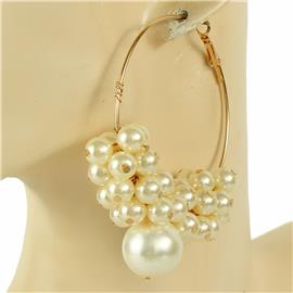 Pearl Hoop Earring