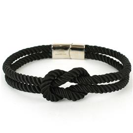 Cord Stainless Steel Knot Bracelet