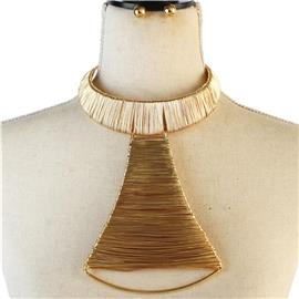 Fashion Metal Drop Necklace Set