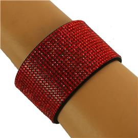 Rhinestones Foam Lock Bracelet