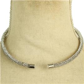 Fashion Rhinestones Choker Necklace Set