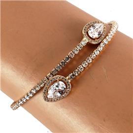 CZ Teardrop Bangle