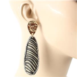 Fashion Long Animal Print Earring