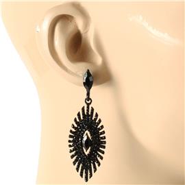 Crystal Leaves Earring