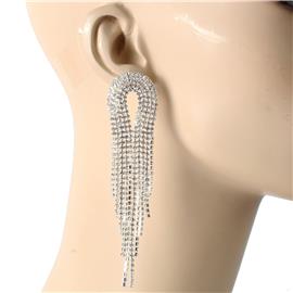 Rhinestones Fringeds Earring